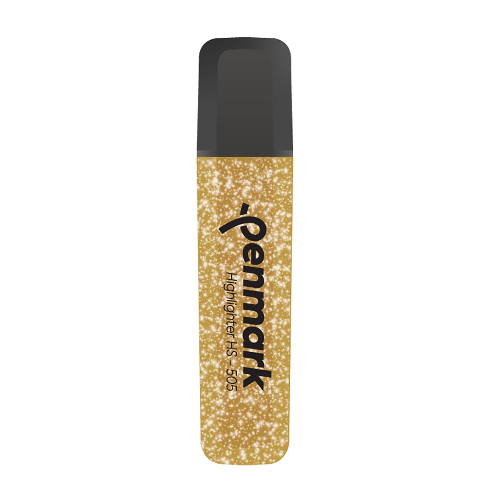PENMARK HS505 13 METALİK SİMLİ FOSFORLU KALEM GOLD