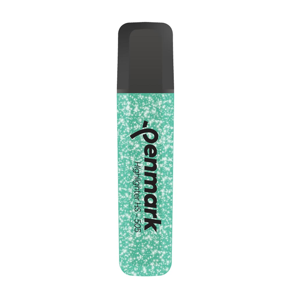 PENMARK HS505 15 METALİK SİMLİ FOSFORLU KALEM TURKUAZ