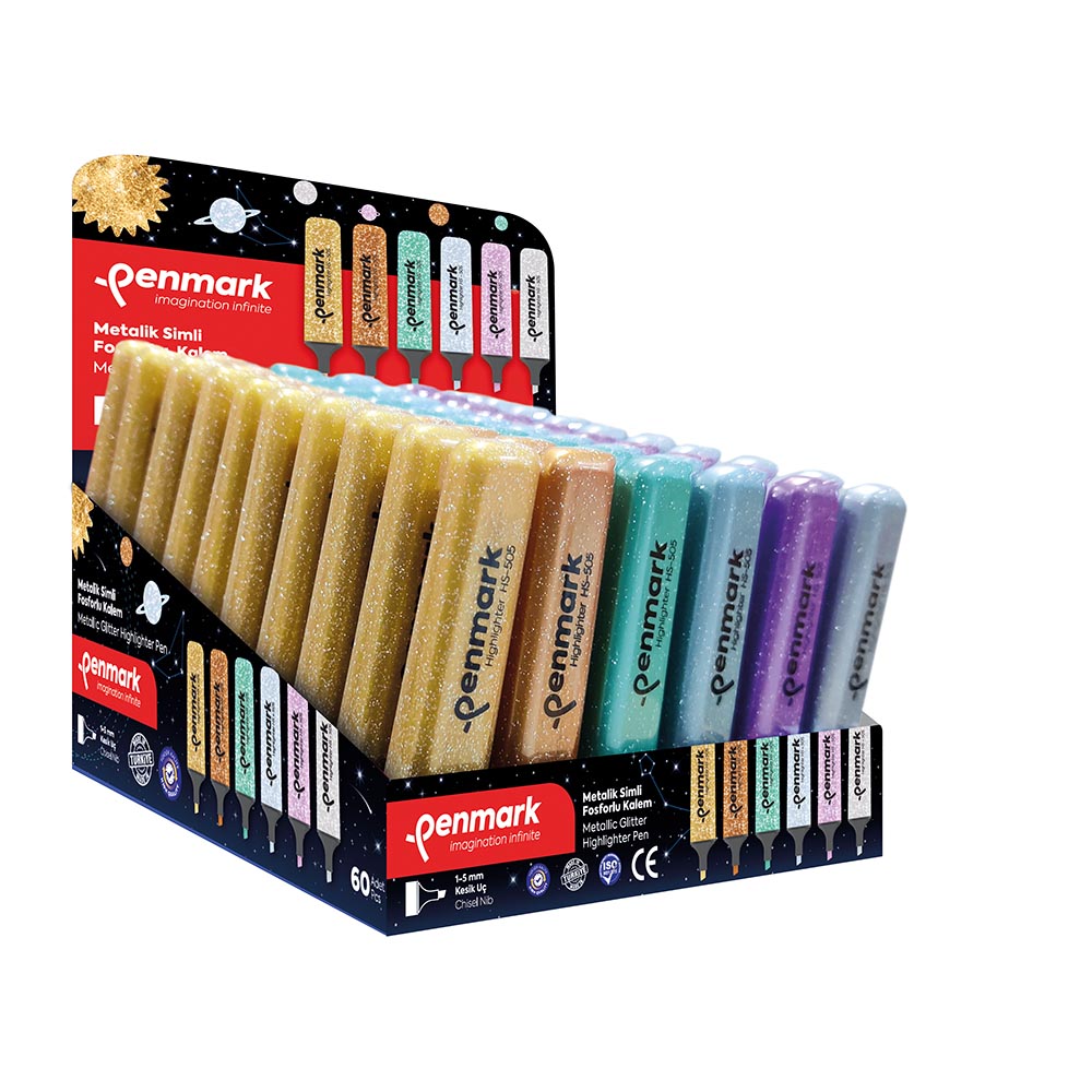 PENMARK HS505 S60 FOSFORLU KALEM SİMLİ REKNLER 60LI STN