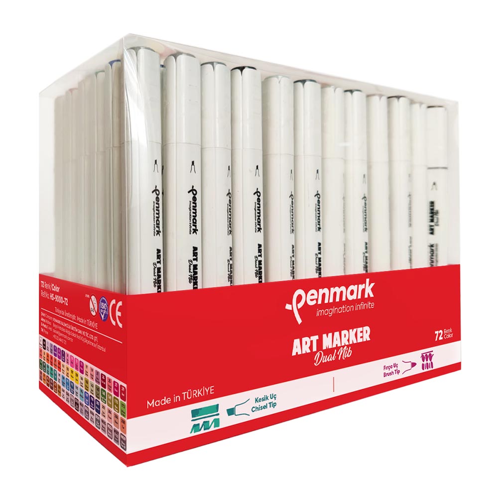 PENMARK HS9000 72 MARKÖR ART BRUSH KALEM 72Lİ SET