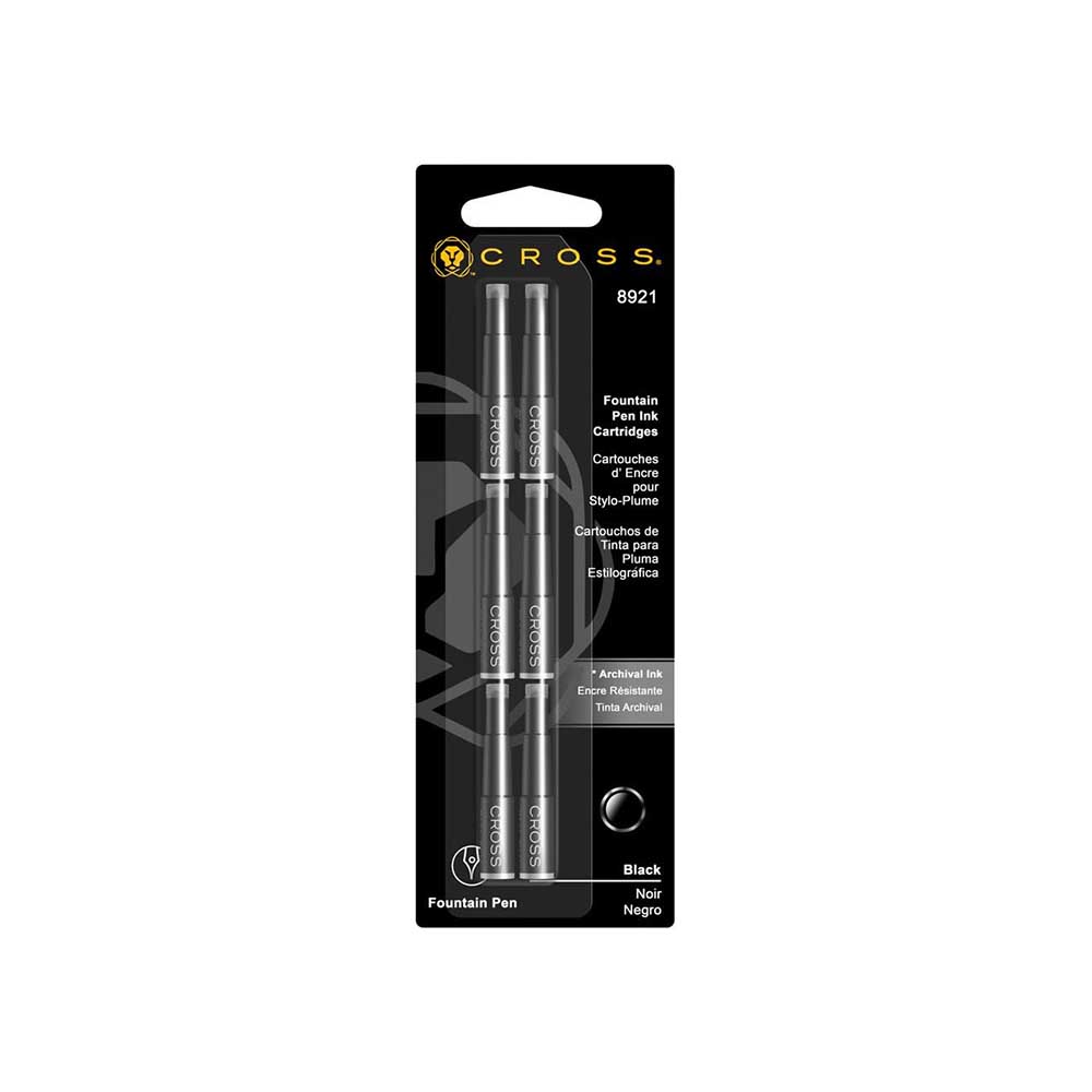 CROSS 8921 DOLMKALEM KARTUŞU SİYAH 6LI
