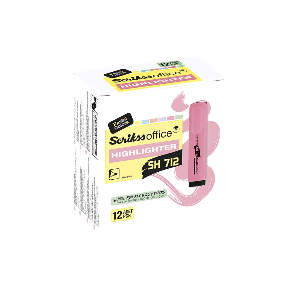 SCRİKSS SH712 FOSFORLU PASTEL YEŞİL 12Lİ KT
