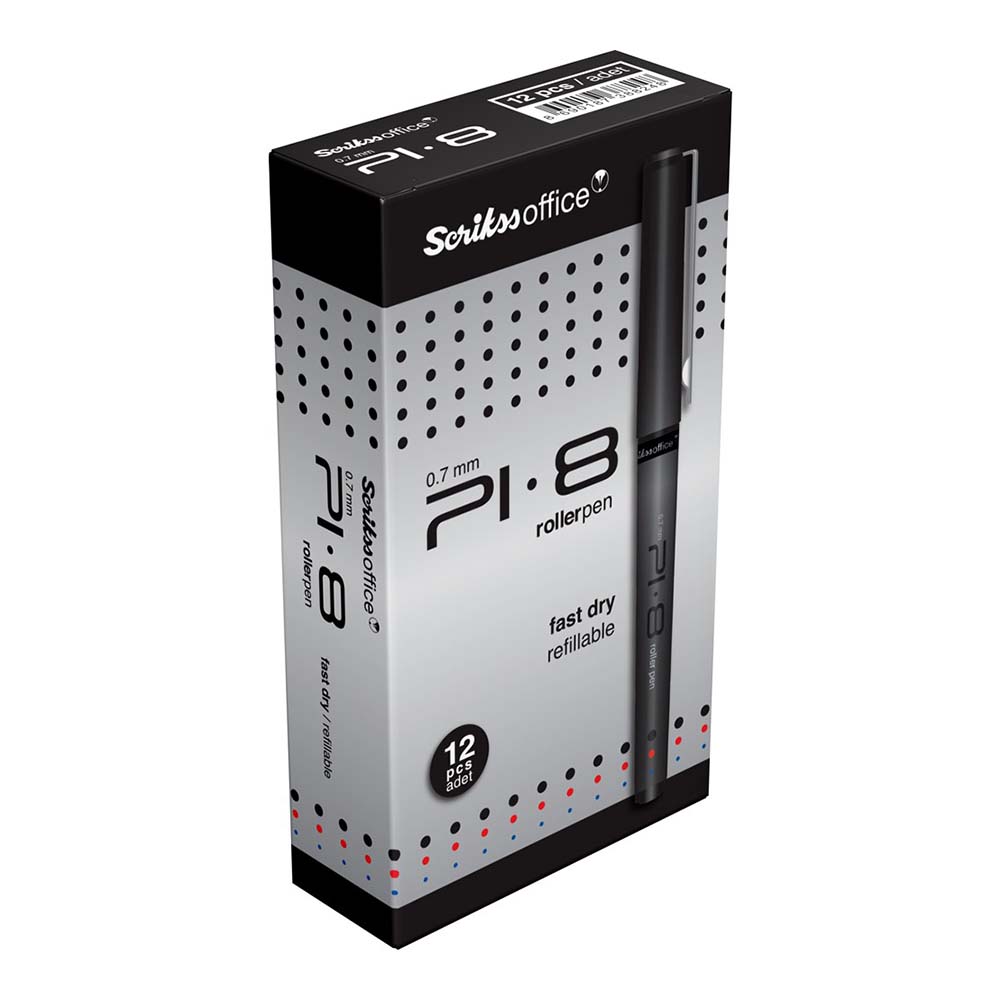 SCRİKSS PI8 ROLLER 07MM SİYAH 12Lİ KT
