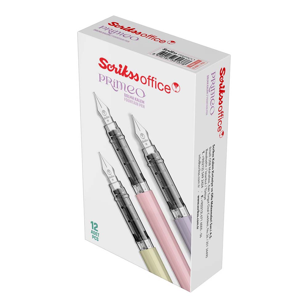 SCRİKSS PRIMEO DOLMAKALEM M UÇ PEMBE 12Lİ KT