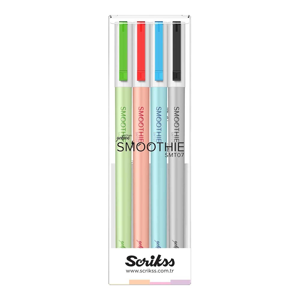SCRİKSS SMOOTHİE JEL KALEM 4LÜ BLS SET-1