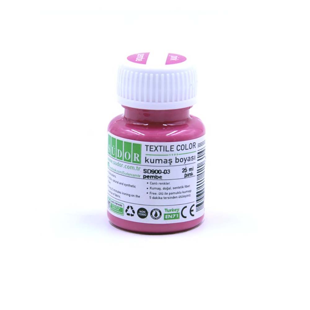 SÜDOR SD900-03 KUMAŞ BOYASI 25ML PEMBE