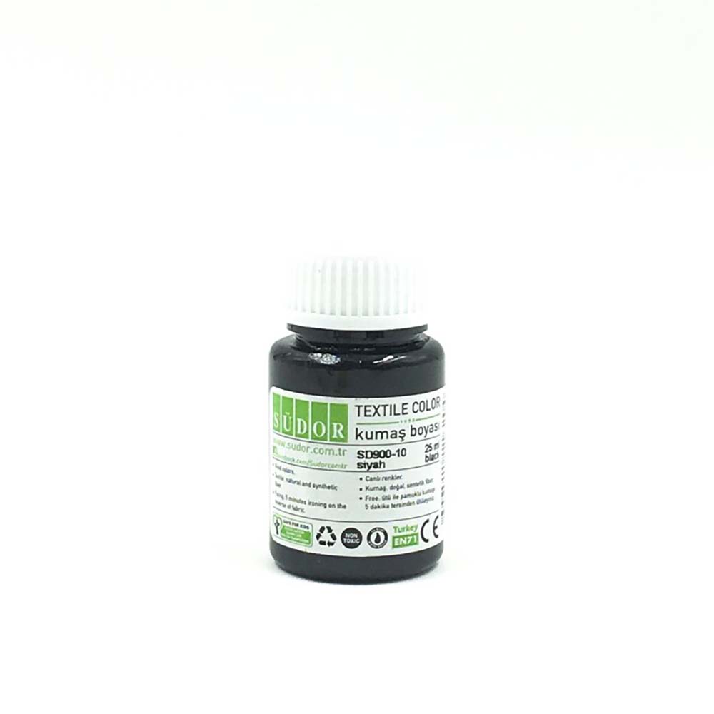 SÜDOR SD900-10 KUMAŞ BOYASI 25ML SİYAH