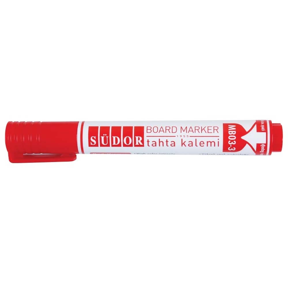SÜDOR MB03-3 TAHTA KALEMİ DOLDURABİLİR KIRMIZI