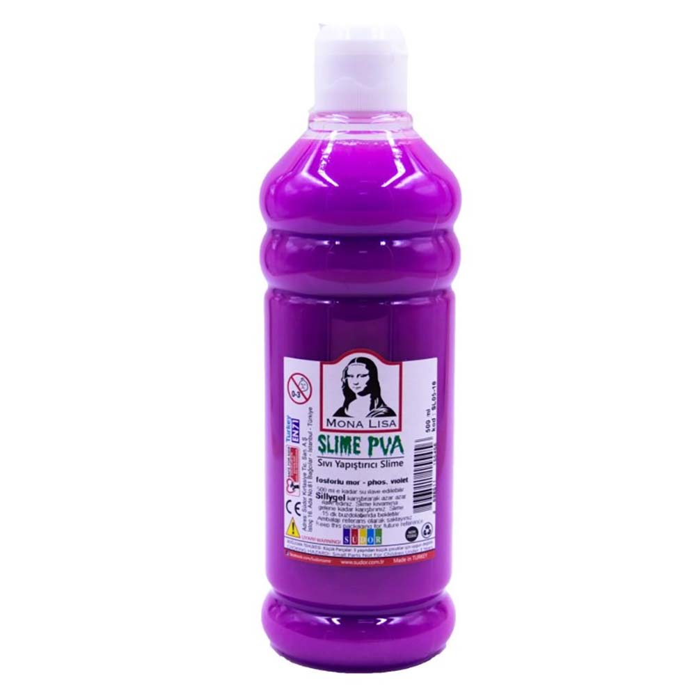 SÜDOR SL05-16 MONALİSA SLİME YAP.500ML FOSFORLU MOR