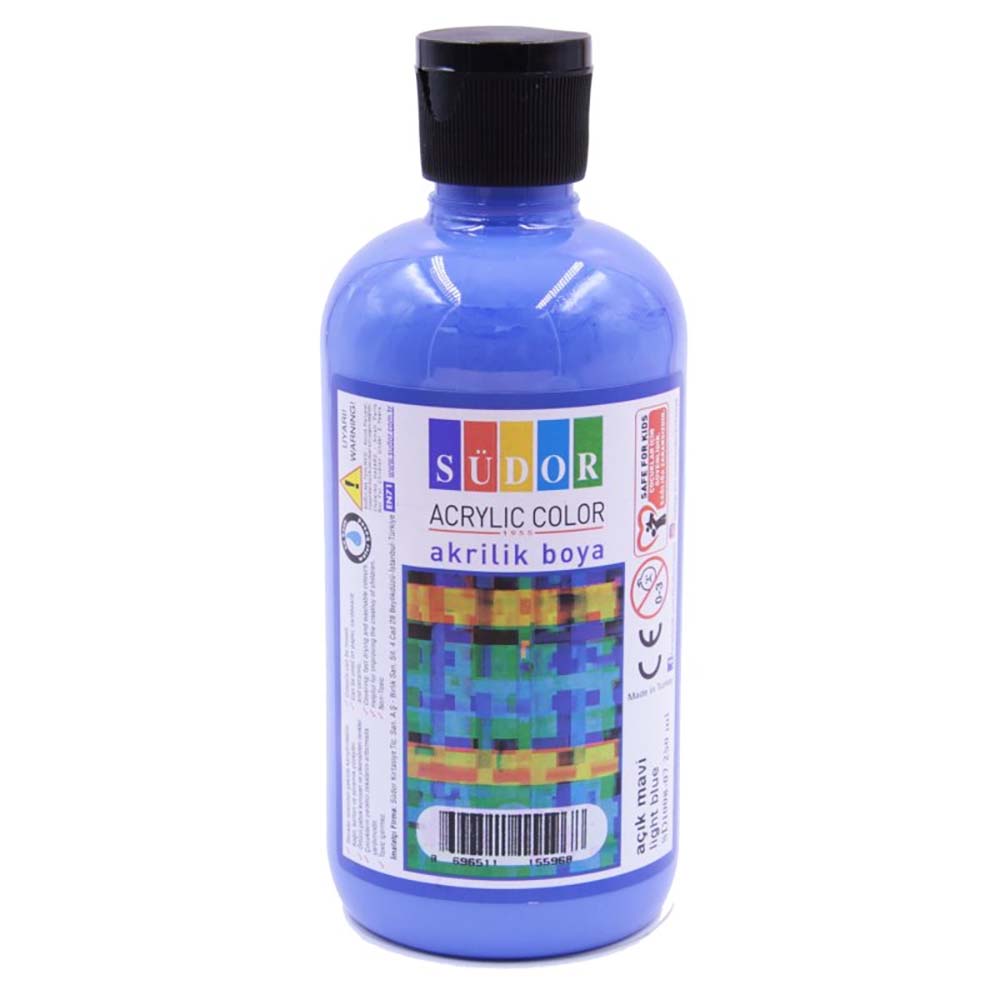 SÜDOR SD1008-07 AKRİLİK 250ML AÇIK MAVİ