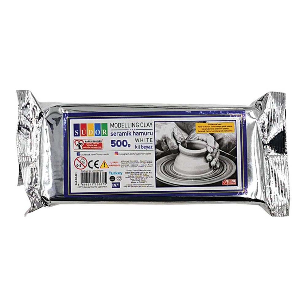 SÜDOR KİL261 SERAMİK KİL 500GR BEYAZ