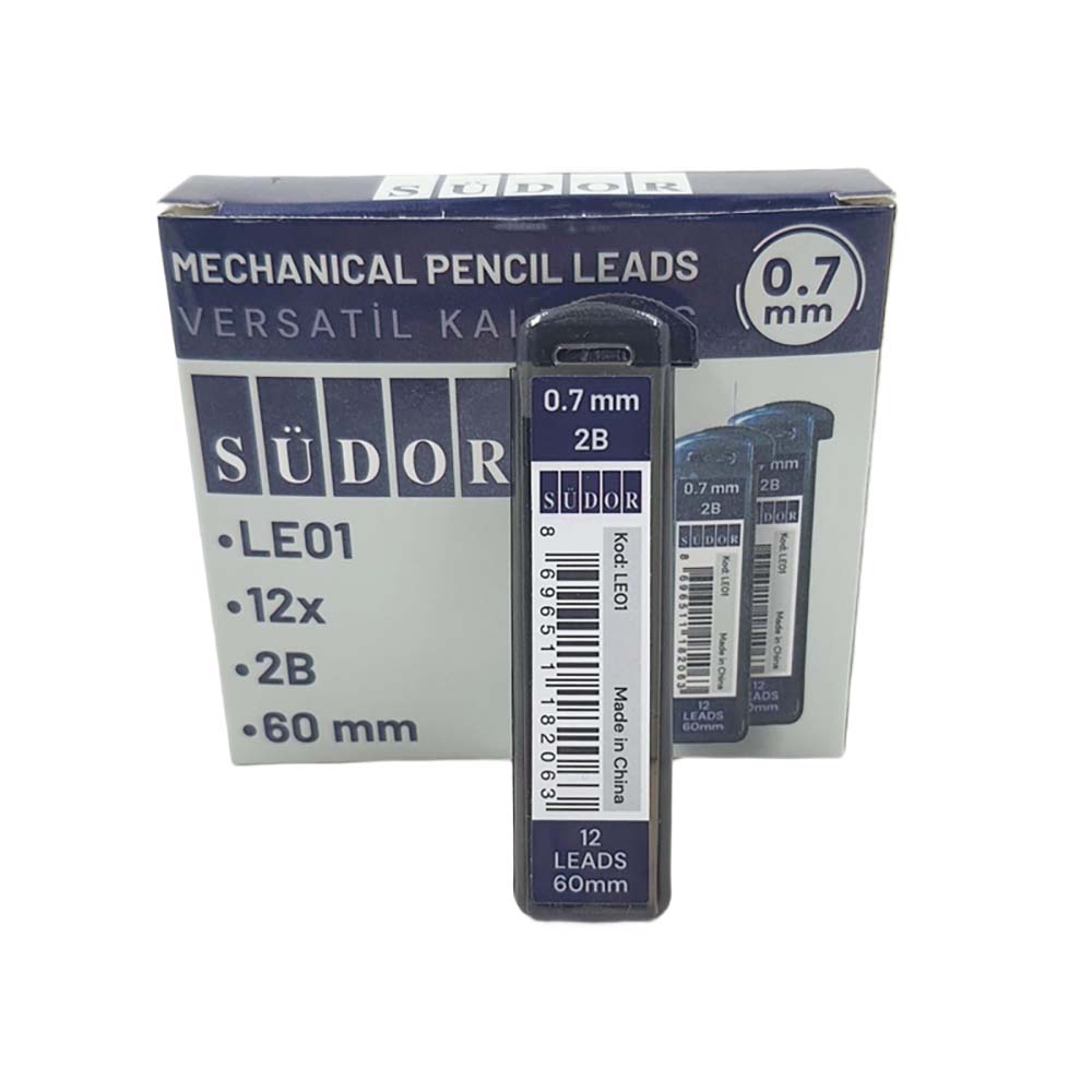 SÜDOR LE01 VERSATİL KALEM UÇ 12X60MM 07MM 2B