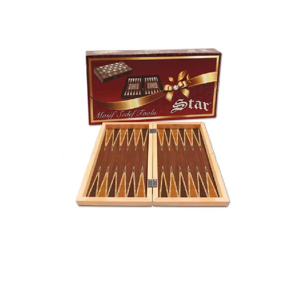 STAR 1020098 TAVLA TK MASİF CEVİZ KAPLAMA BÜYÜK BOY