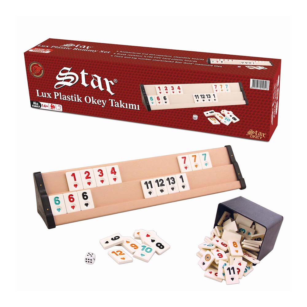 STAR 1010983 OKEY TAKIMI LÜKS PLASTİK KOYU BEJ