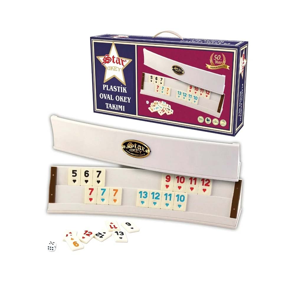 STAR 1011089 OKEY TAKIMI PLASTİK AÇIK RENK