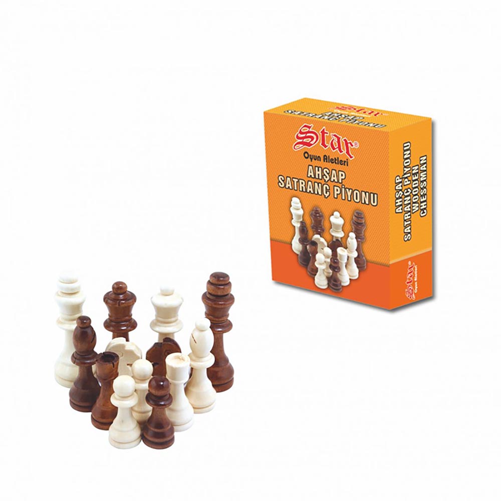 STAR 1050248 SATRANÇ PİYONU AHŞAP NO 3