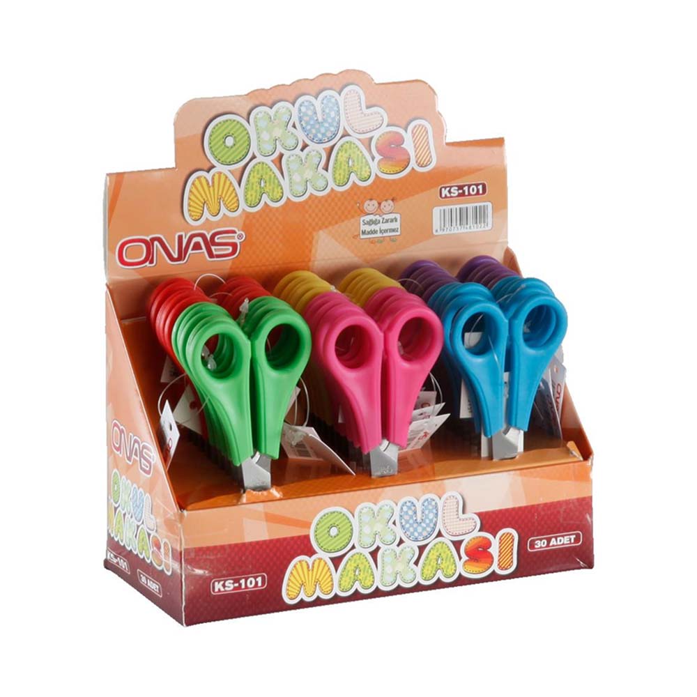 MİKRO KS101 OKUL MAKASI 30LU KT