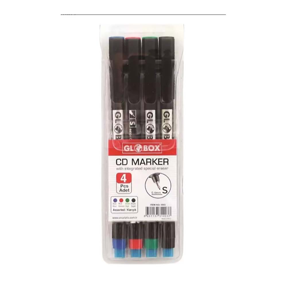 GLOBOX 1003 ASETAT KALEMİ S 4LÜ KRŞ