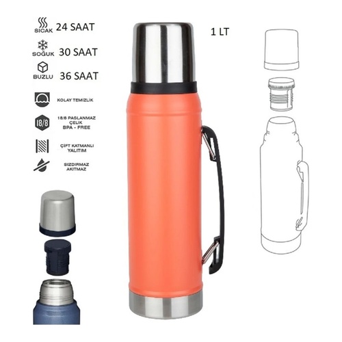 GLOBOX 3960 TERMOS MATARA 1000ML TURUNCU
