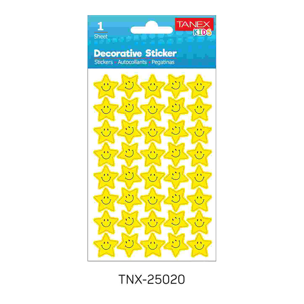 TANEX TNX-25020 GÜLEN YILZDIZLAR SERİSİ ETİKETİ 5 AD.