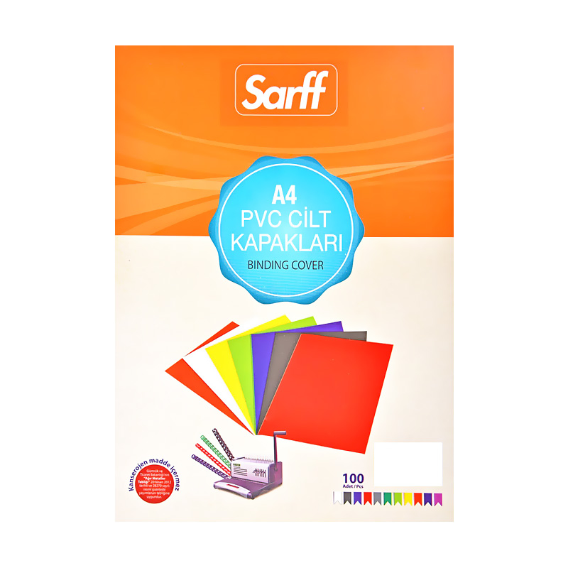 SARFF 15201012 A4 CİLT KAPAĞI BEYAZ