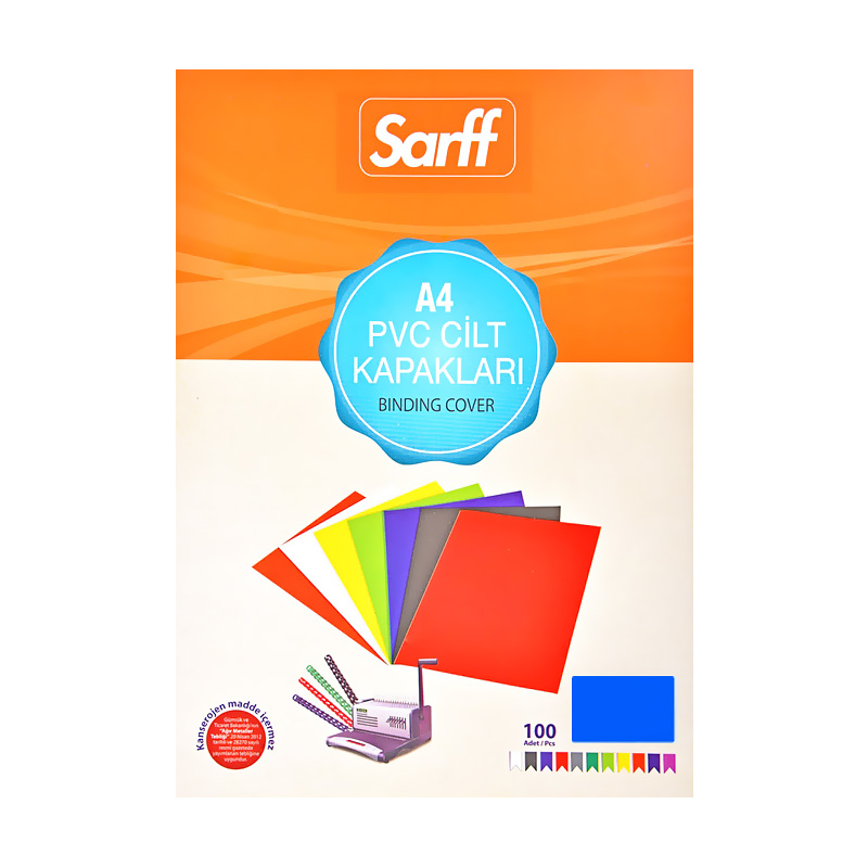 SARFF 15201014 A4 CİLT KAPAĞI MAVİ