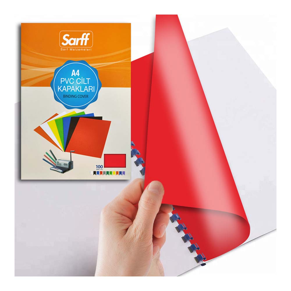 SARFF 15201015 A4 CİLT KAPAĞI KIRMIZI