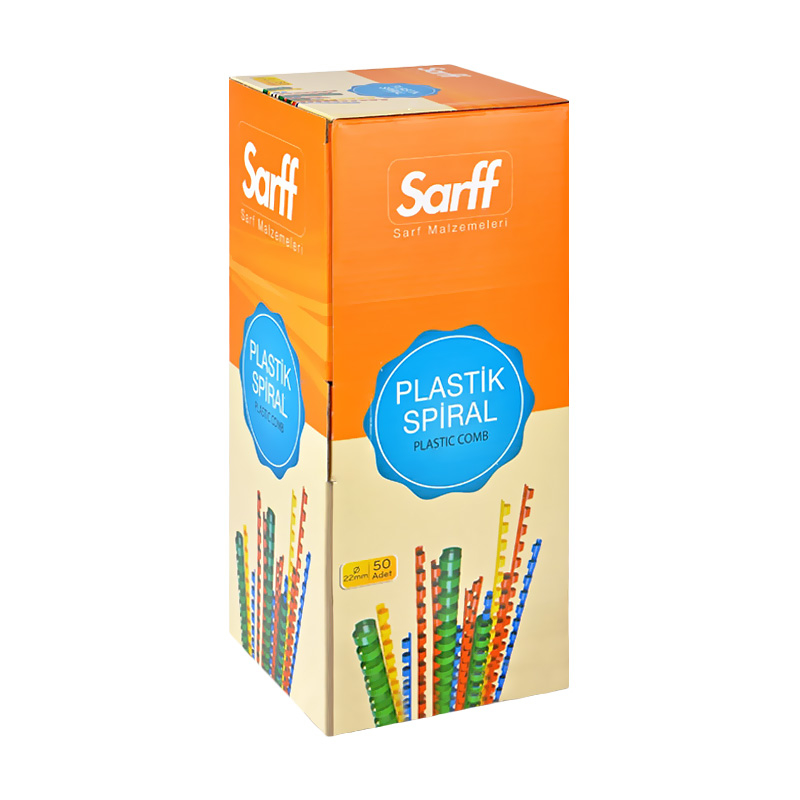 SARFF 15312056 SPİRAL 22MM BEYAZ 50Lİ