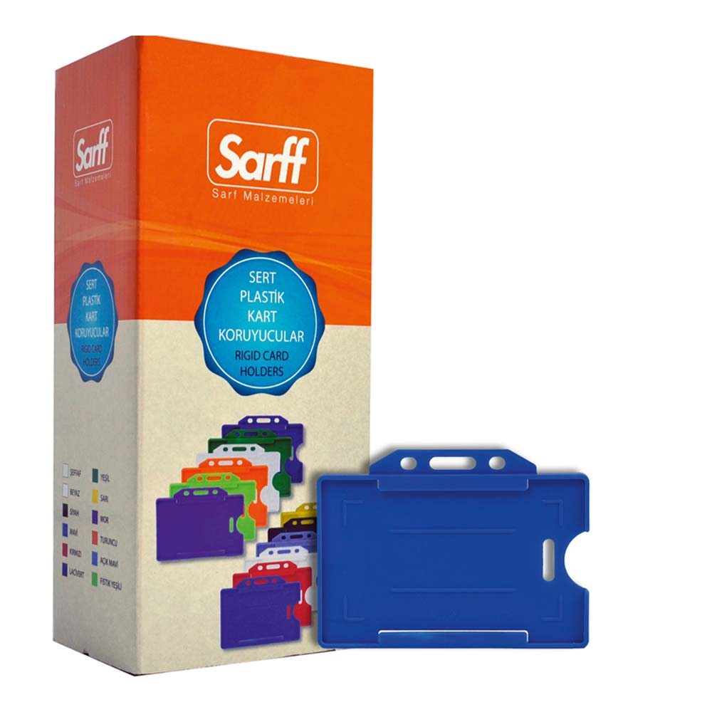SARFF 15323013 KART MUHAFAZA KABI MAVİ 50Lİ KT