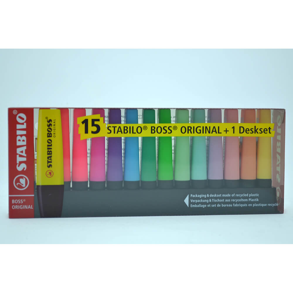 STABİLO BOSS FOSFORLU KALEM 7015-01-05 15Lİ SET