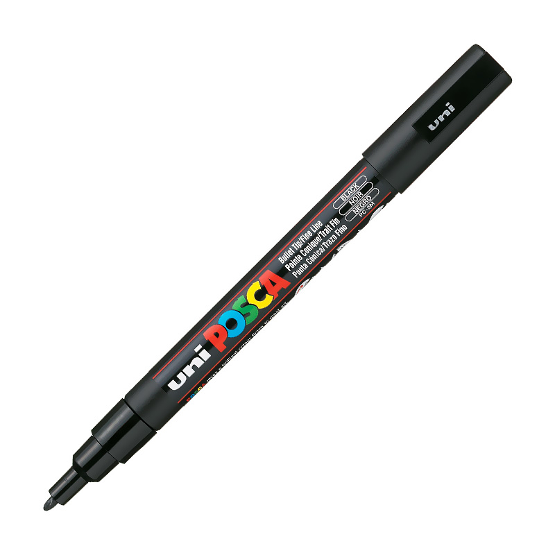UNİ PC-3M POSCA POSTER MARKÖRÜ SİYAH