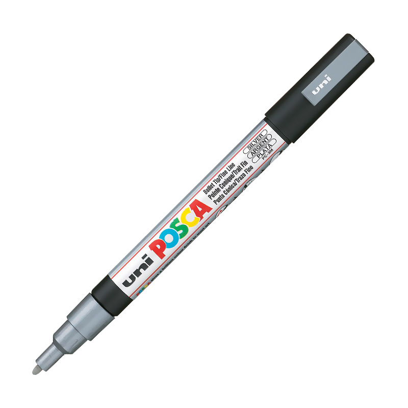 UNİ PC-3M POSCA POSTER MARKÖRÜ GÜMÜŞ