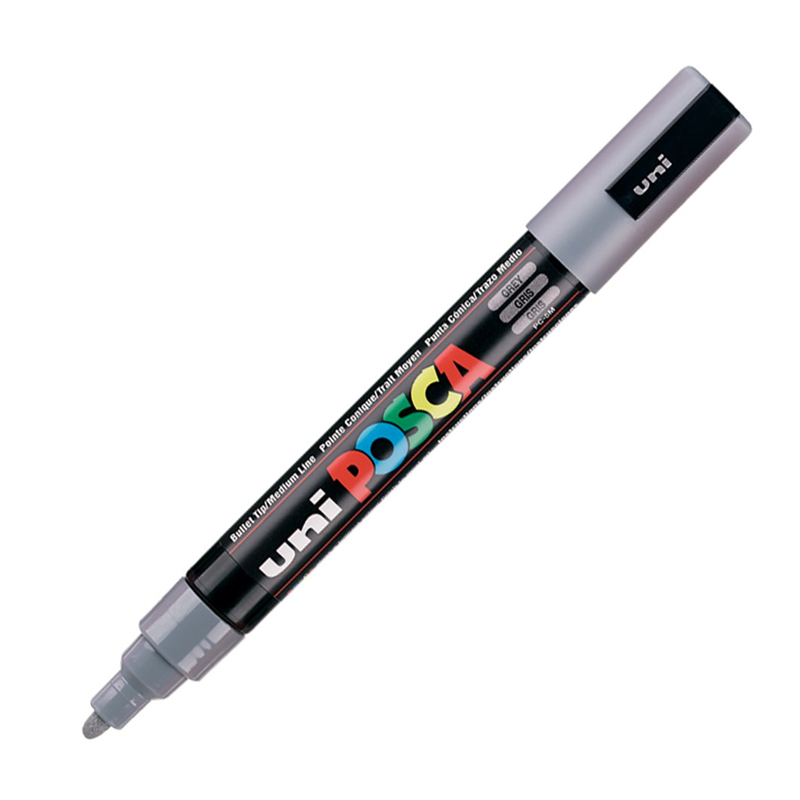 UNİ PC-5M POSCA POSTER MARKÖRÜ GRİ