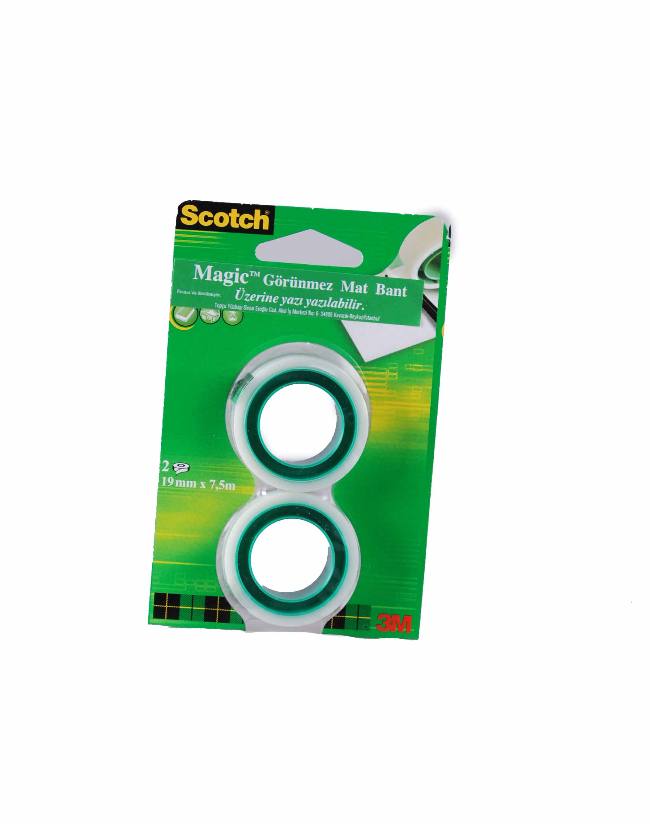 SCOTCH 8-1975R2 MAGİC BNT 2 Lİ YEDEK 19MM*7,5M