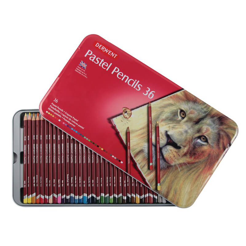 DERWENT 700307 PASTEL BOYA KALEMİ TENEKE KT 36LI