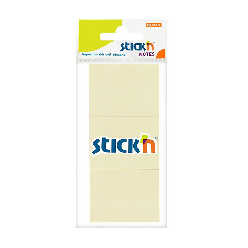 GIPTA 21127 STICK'N 38X50 PASTEL SARI 3LÜ 100YP