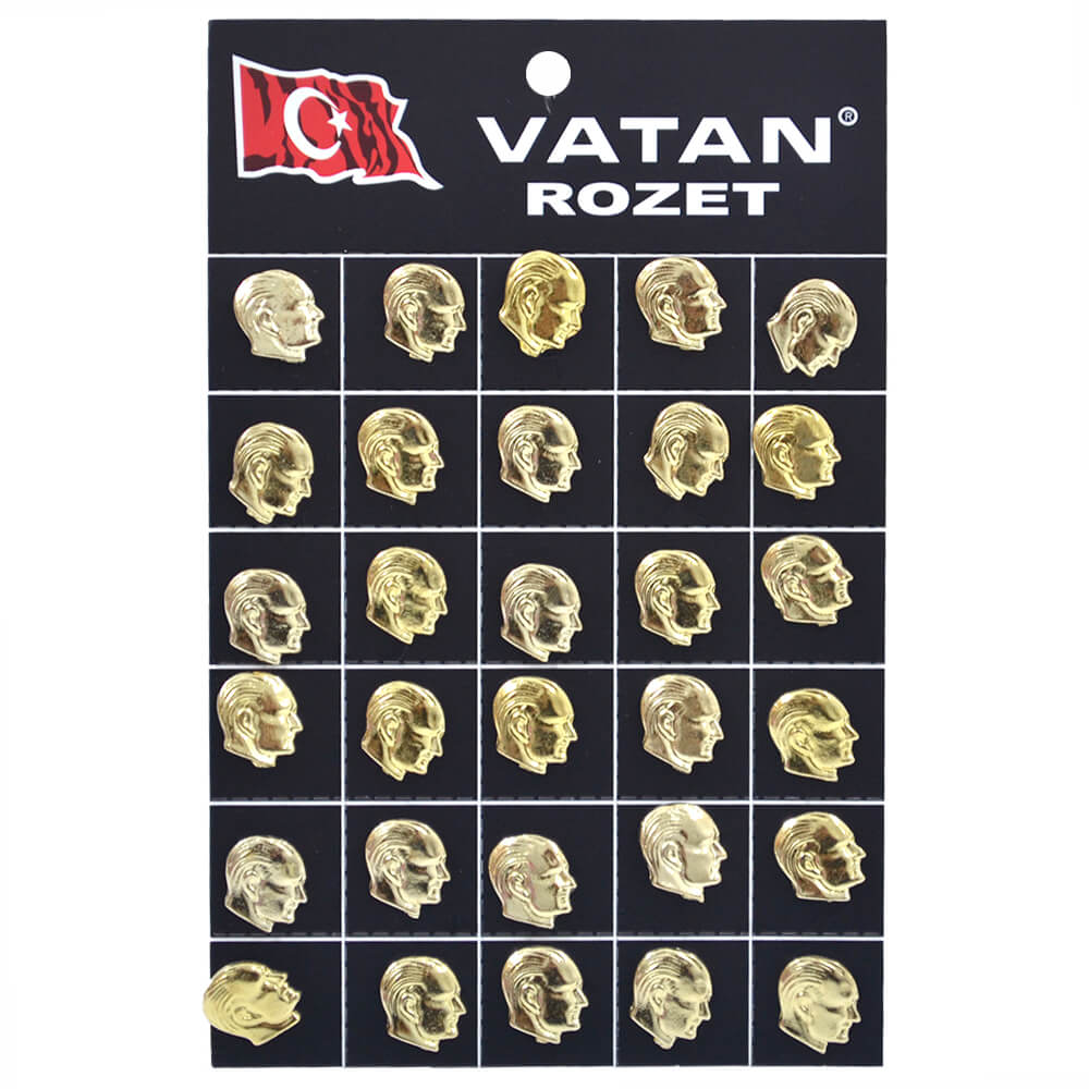 VATAN VT606 ATALI BÜST SARI KÜÇÜK BOY ROZET 30LU