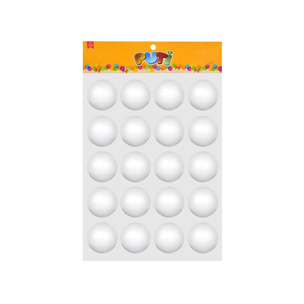 PUTİ 4766 STRAFOR KÖPÜK TOP 20Lİ 3CM