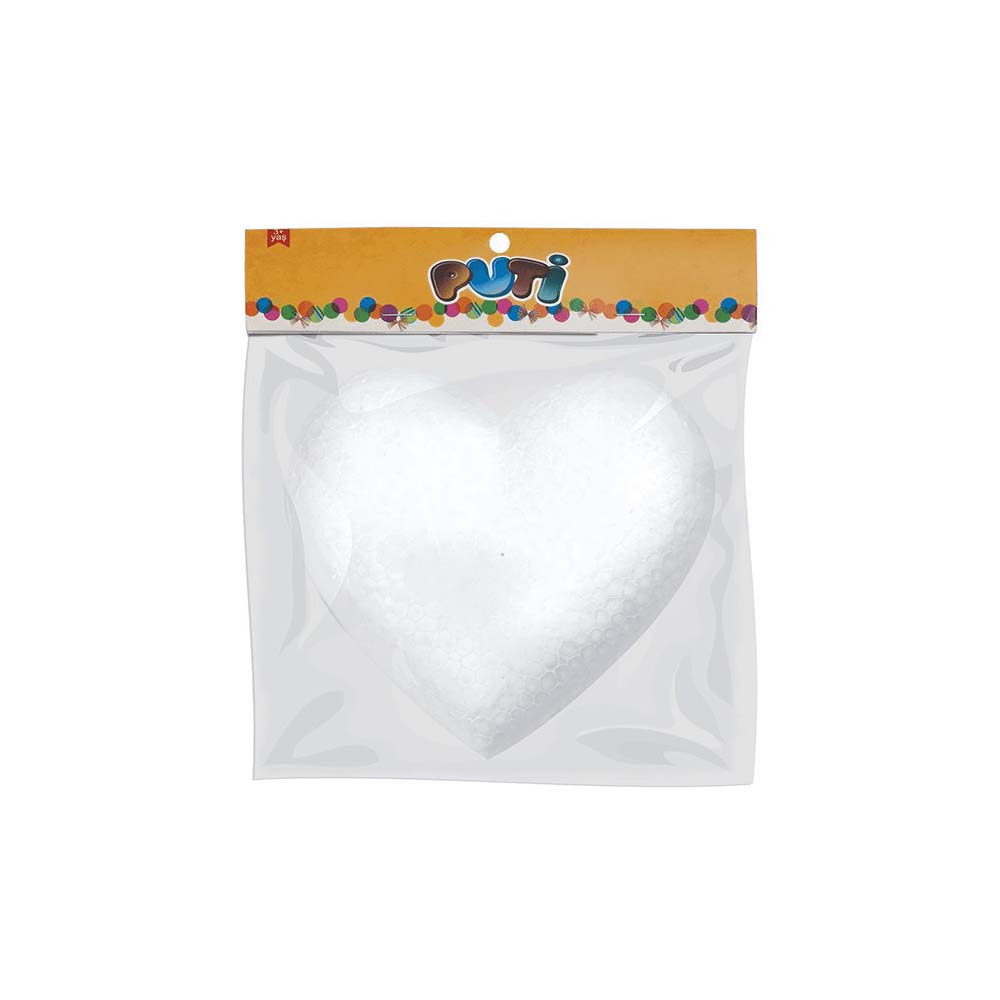 PUTİ 5022 STRAFOR KÖPÜK KALP 1Lİ 16.5CM