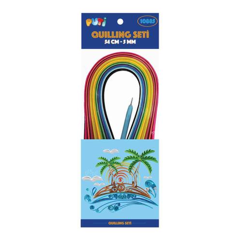 PUTİ 10885 QUILLING SET 54 CM 5MM 16 RENK 160'LI